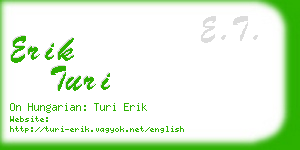 erik turi business card